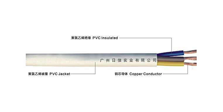 AVVR型300/300V铜芯聚氯乙烯绝缘聚氯乙烯护套安装用软电缆